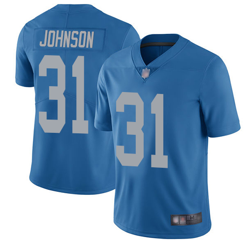 Detroit Lions Limited Blue Youth Ty Johnson Alternate Jersey NFL Football #31 Vapor Untouchable->youth nfl jersey->Youth Jersey